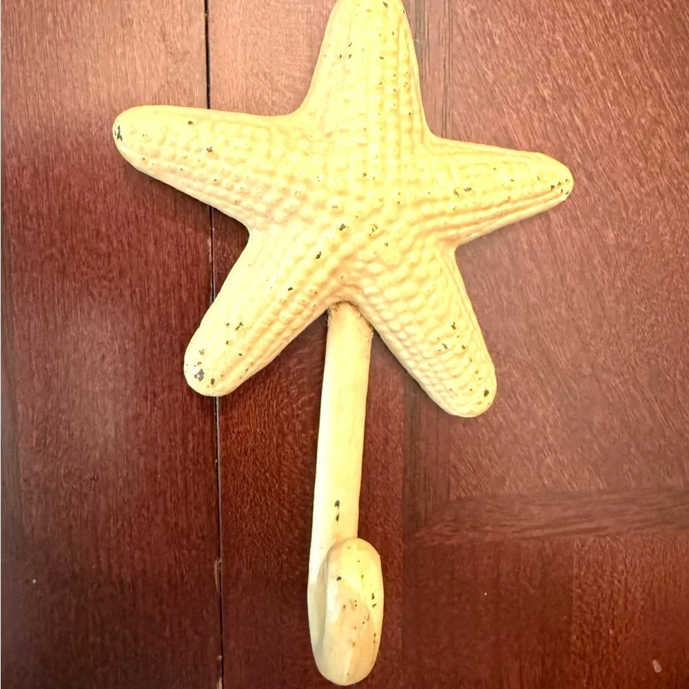 Cream and Gray Nautical Wall Hooks